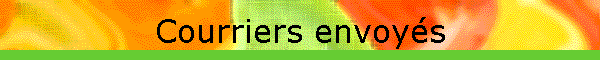 Courriers envoys